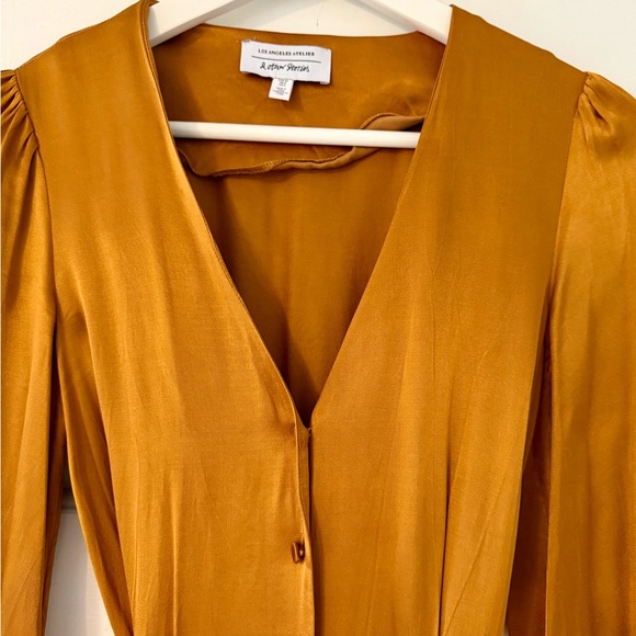 & Other Stories Belted Satin Dress - Picture 5 of 5